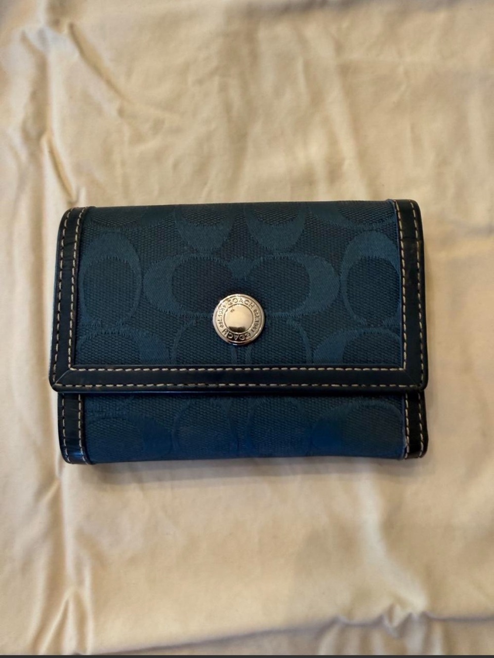 coach marine blue wallet 🩵